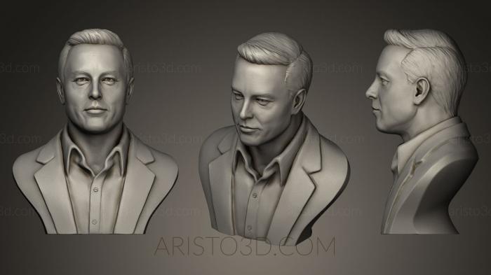 Busts and bas-reliefs of famous people (BUSTC_0174) 3D model for CNC machine